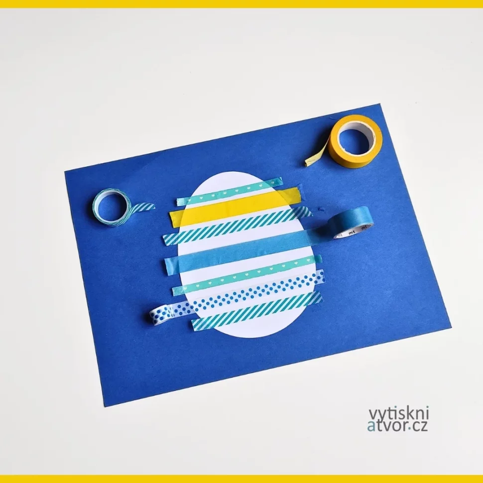 Velikonoční tvoření s dětmi - vajíčko z papíru