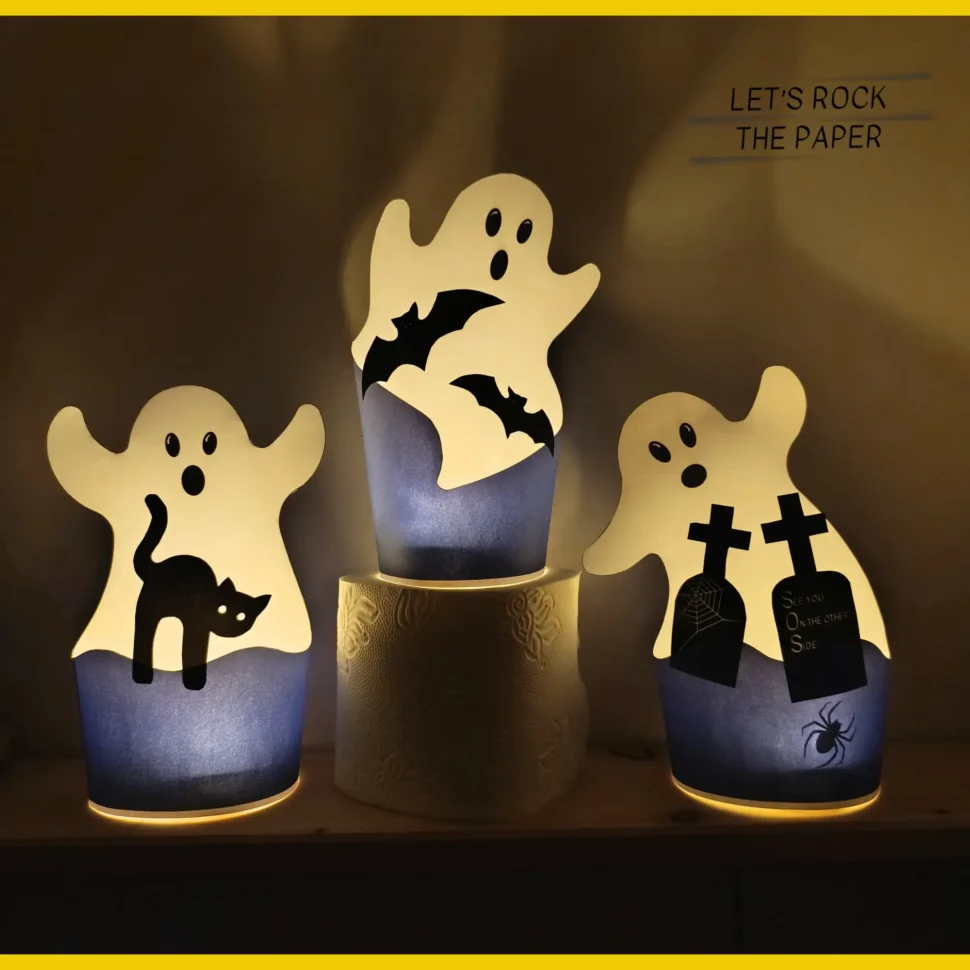 DIY halloweenská výzdoba z papíru