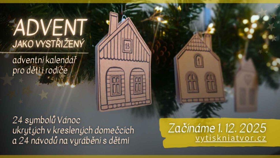 tvůrčí adventní kalendář Advent jako vystřižený 2025